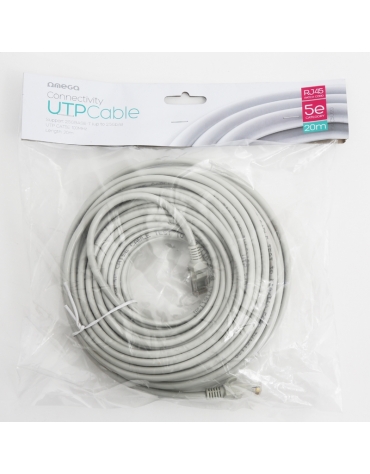 NETWORK OMEGA CABLE UTP CAT5E PATCH CORD RJ45 2M [40251]