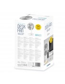 PLATINET RECHARGEABLE DESK FAN 3000 MAH 3 STEPS WHITE/GREY