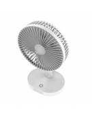 PLATINET RECHARGEABLE DESK FAN 3000 MAH 3 STEPS WHITE/GREY