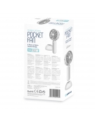 PLATINET RECHARGEABLE DESK FAN 1200 MAH WHITE/GREY