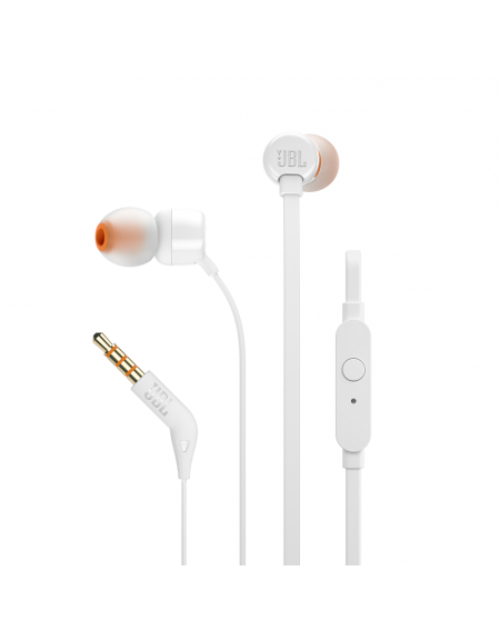 JBL T110 ΑΚΟΥΣΤΙΚΑ ΜΕ ΜΙΚΡΟΦΩΝΟ ΑΣΠΡΟ