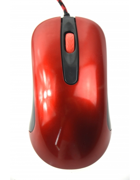 MOUSE OMEGA OM-520 FULL SIZE 1000DPI RED
