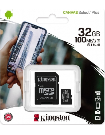 Kingston memory card microSDHC 32 GB, UHS-I, class 10 with adapter