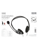 FREESTYLE HEADPHONES WITH MIC AND VOLUME CONTROL 2 X 3.5 MM JACK BLACK