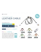 PLATINET HERA MICRO USB TO USB LEATHER CABLE 1M 2,4A