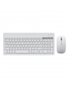 OMEGA KEYBOARD US + MOUSE WIRELESS BLUETOOTH WHITE              TOOTH