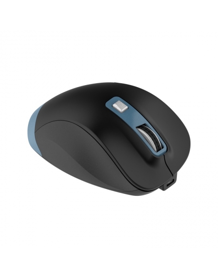 OMEGA MOUSE WIRELESS RECHARGEABLE USB-C BLACK BLUE