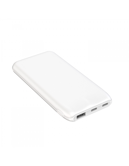 PLATINET POWER BANK 10000 mAh 3,7V 37Wh 12W 2x USB-C 1x USB-A ΛΕΥΚΟ
