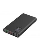 PLATINET POWER BANK 10000mAh Polymer PD 3.0 QC 3.0 LED Screen Black