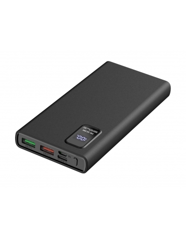 PLATINET POWER BANK 10000mAh Polymer PD 3.0 QC 3.0 LED Screen Black