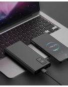 PLATINET POWER BANK 10000mAh Polymer PD 3.0 QC 3.0 LED Screen Black