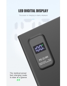 PLATINET POWER BANK 10000mAh Polymer PD 3.0 QC 3.0 LED Screen Black