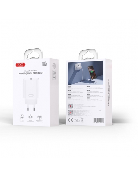 XO Wall charger L36 white 1USB QC 3.0