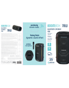 PLATINET SPEAKER PARTY 70W WITH WIRELESS MICROPHONE RGB LED