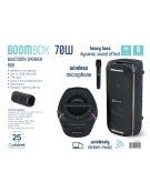 PLATINET SPEAKER PARTY 70W WITH WIRELESS MICROPHONE RGB LED