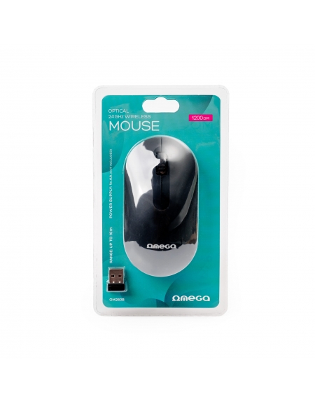 OMEGA WIRELESS MOUSE 2,4 GHz 1200 DPI BLACK