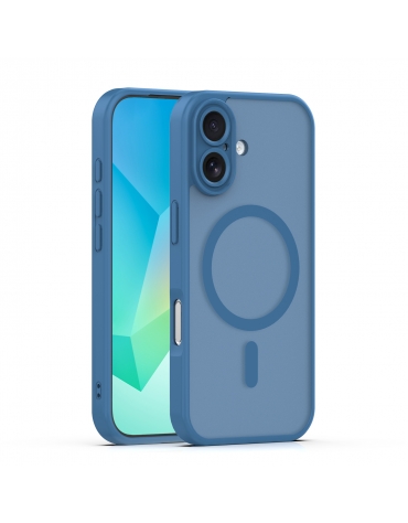 Mag Matt case for iPhone 16 6,1" dark blue camera protection