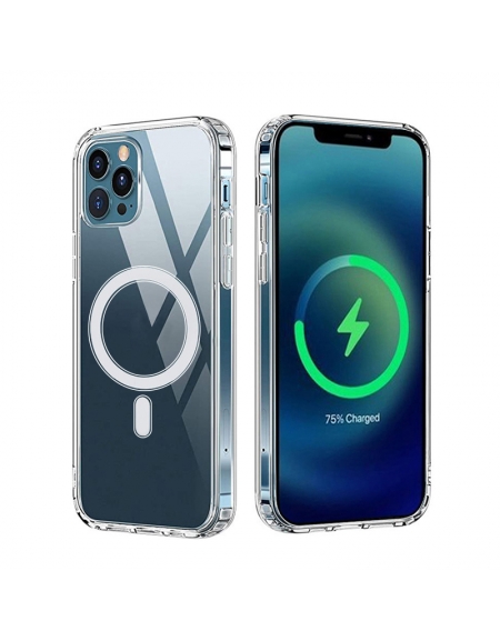 Anti Shock 1,5 mm Mag case for iPhone 16 6,1" transparent big hole