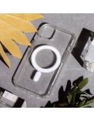 Anti Shock 1,5 mm Mag case for iPhone 16 6,1" transparent big hole