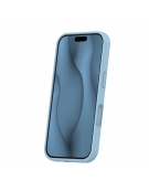 Silicone Thin Mag case for iPhone 17 Pro 6,3" light blue TFO
