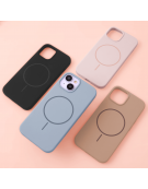 Silicone Thin Mag case for iPhone 17 Pro 6,3" light blue TFO