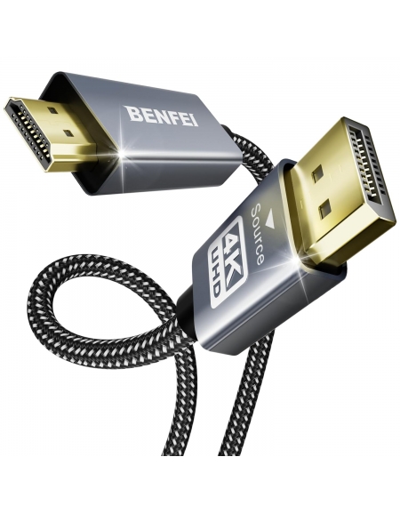 BENFEI DisplayPort 1.2 to HDMI 1.4 4K unidirectional 0,9 m